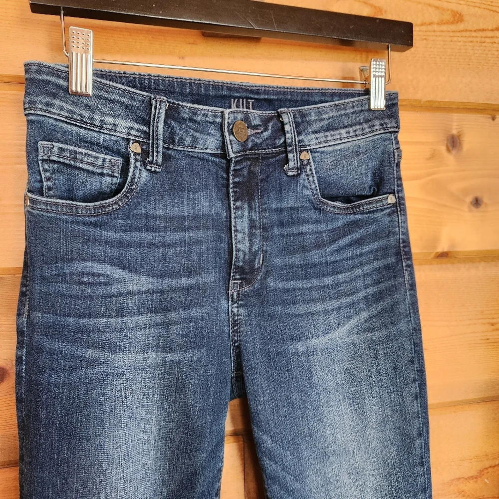 Kut from the Kloth 💜 Toothpick Skinny Dark Wash Low Rise Denim Jeans Sz 2 X 30